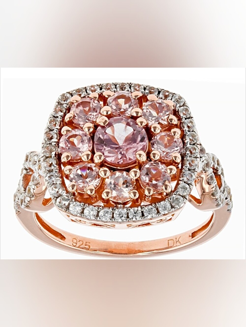 Genuine Color Shift Garnet 18KT Rose Gold Vermeil Size 7!